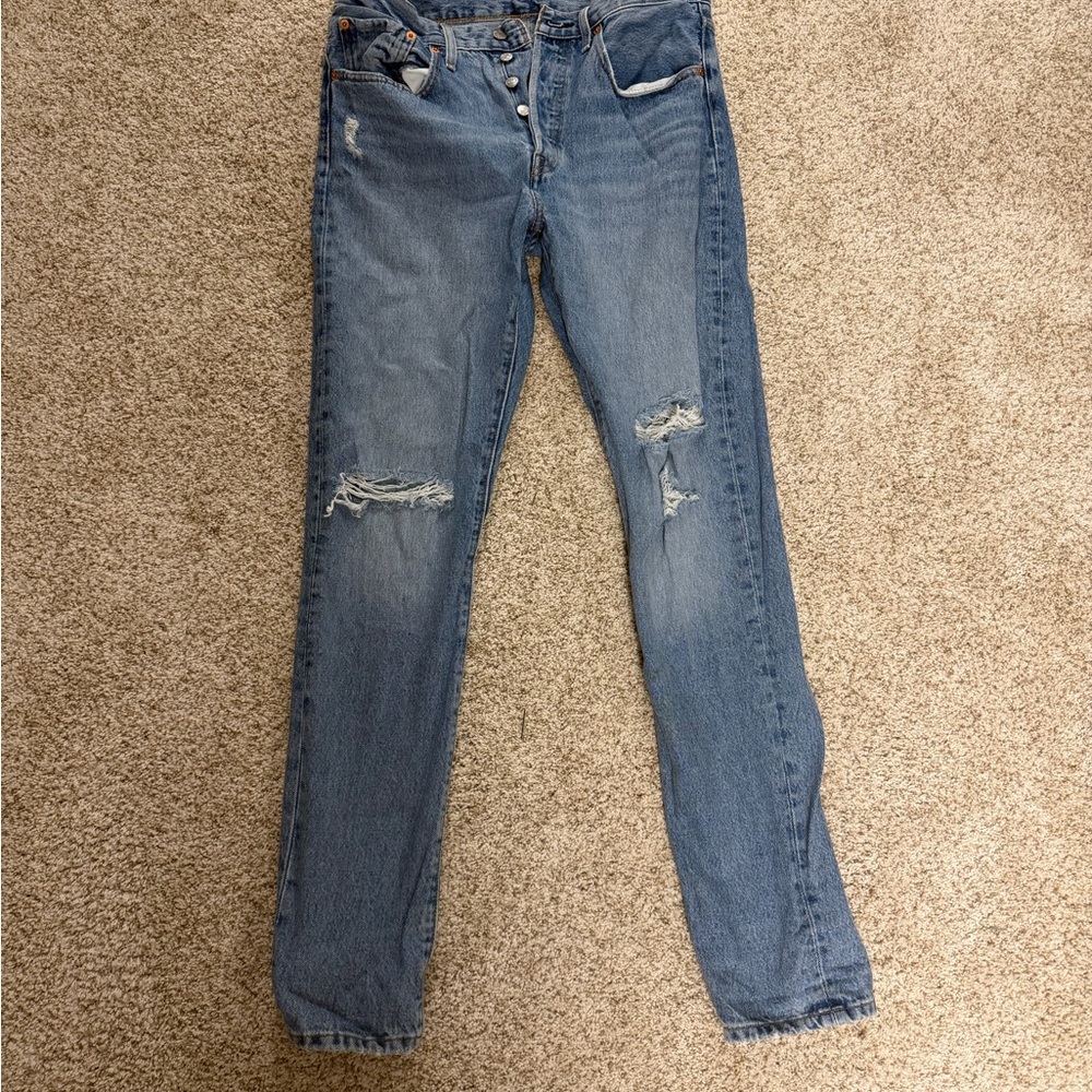 Levi's Light Blue 501 Skinny Jeans for Women